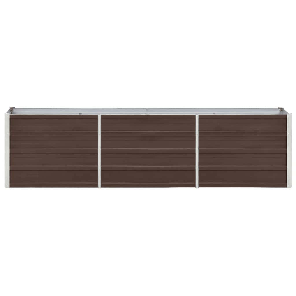 Hochbeet Braun 160 x 80 x 77 cm Verzinkter Stahl