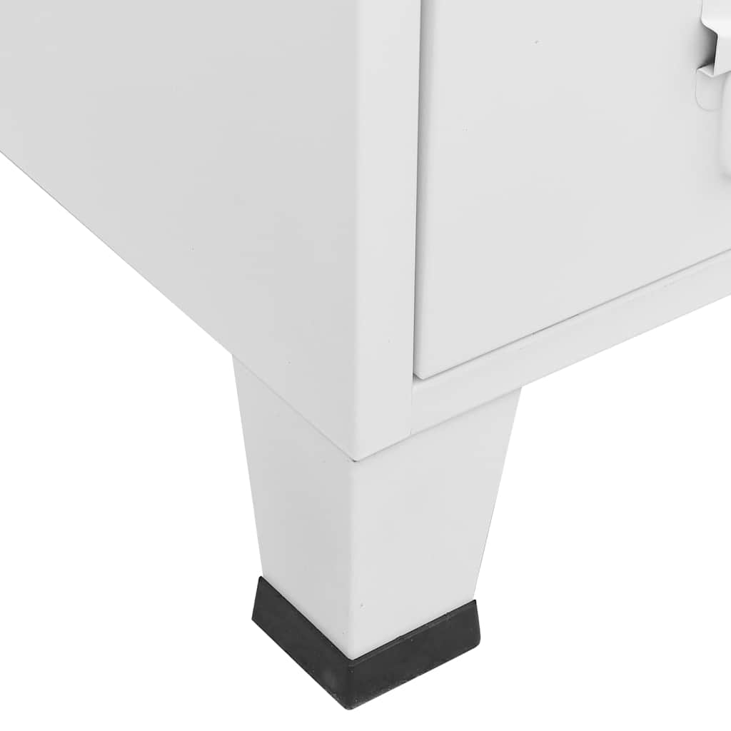 Kleiderschrank Metall Industrie-Stil 67 x 35 x 107 cm Schwarz