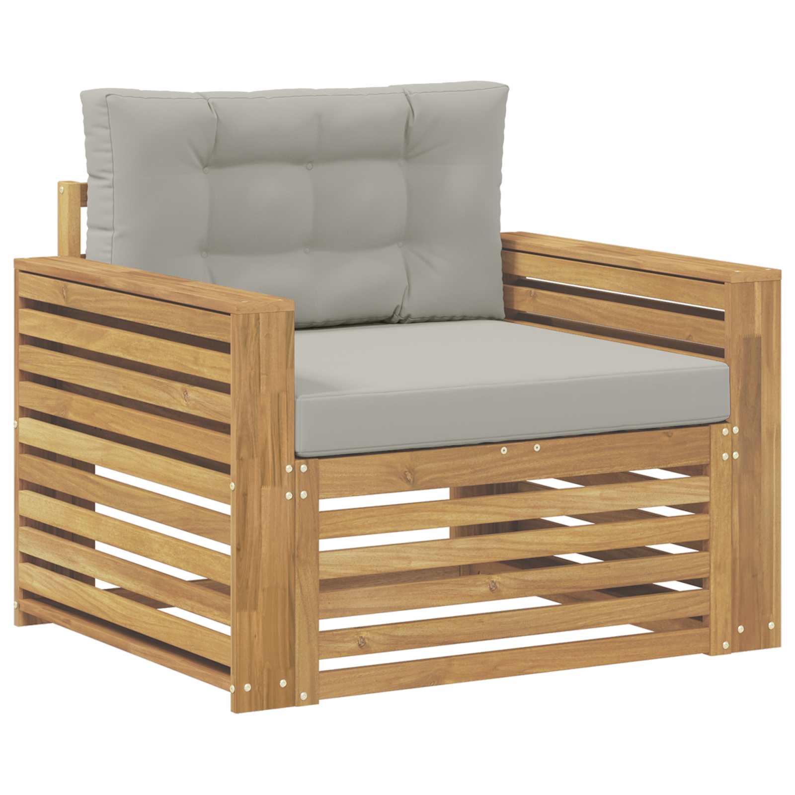 2 Stück Outdoor-Sofa Natur
