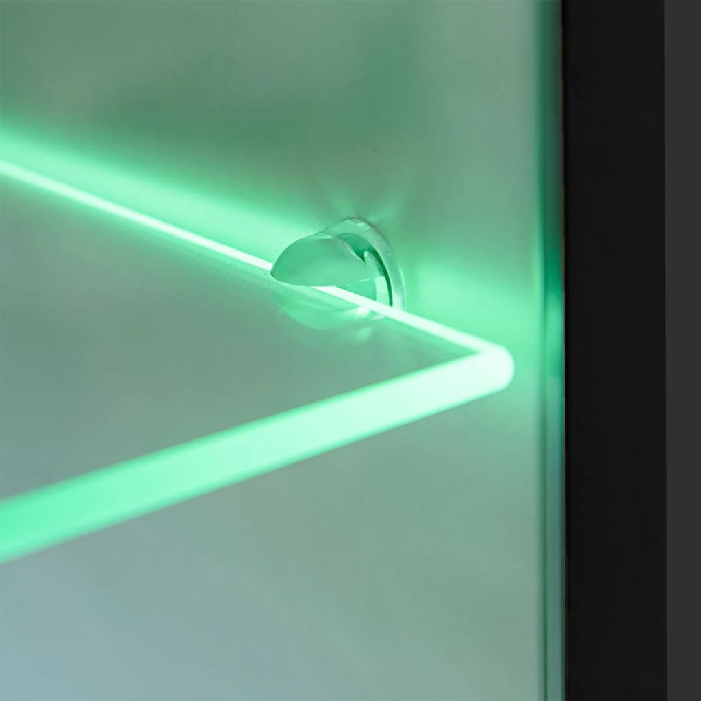 5-tlg. TV-Wohnwand-Set mit LED-Leuchten Hochglanz-Weiß