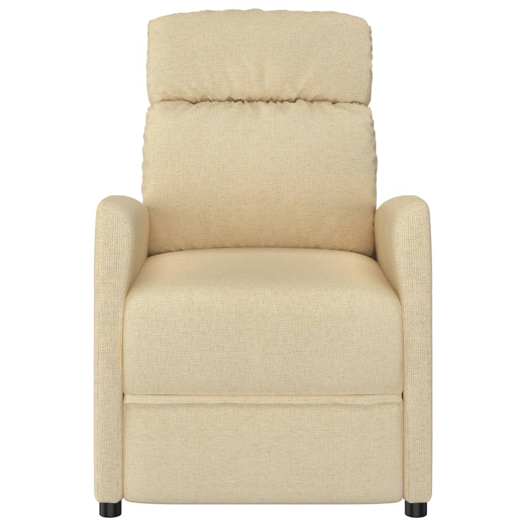 Massagesessel Creme Stoff