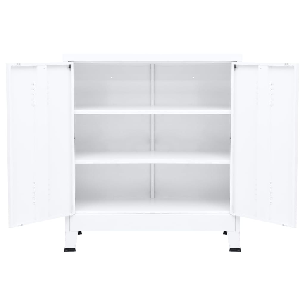 Lagerschrank Industrial Schwarz 90x40x100 cm Stahl