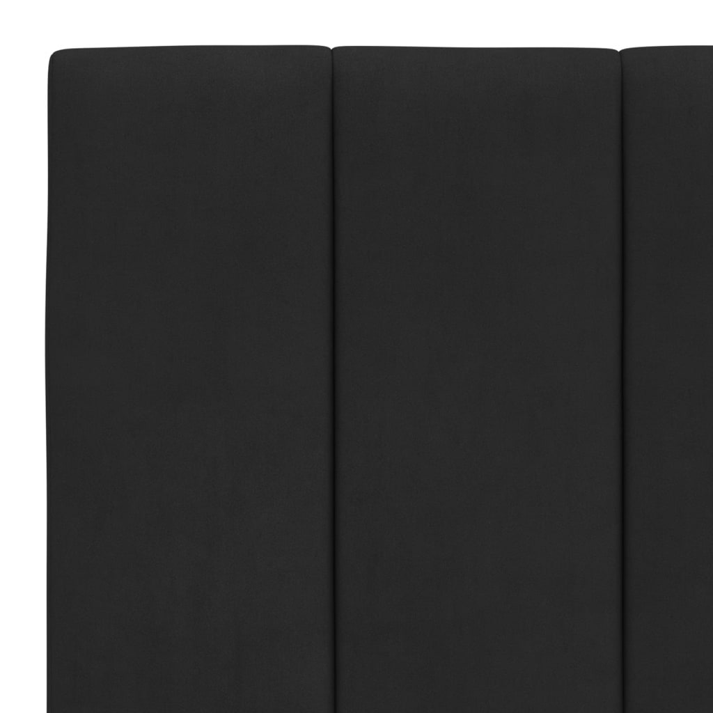 Bett mit Matratze "Hanko" Hellgrau 80x200 cm Samt