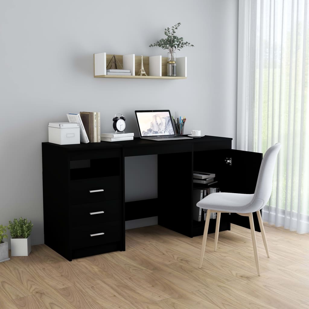 Schreibtisch Weiß 140x50x76 cm Holzwerkstoff