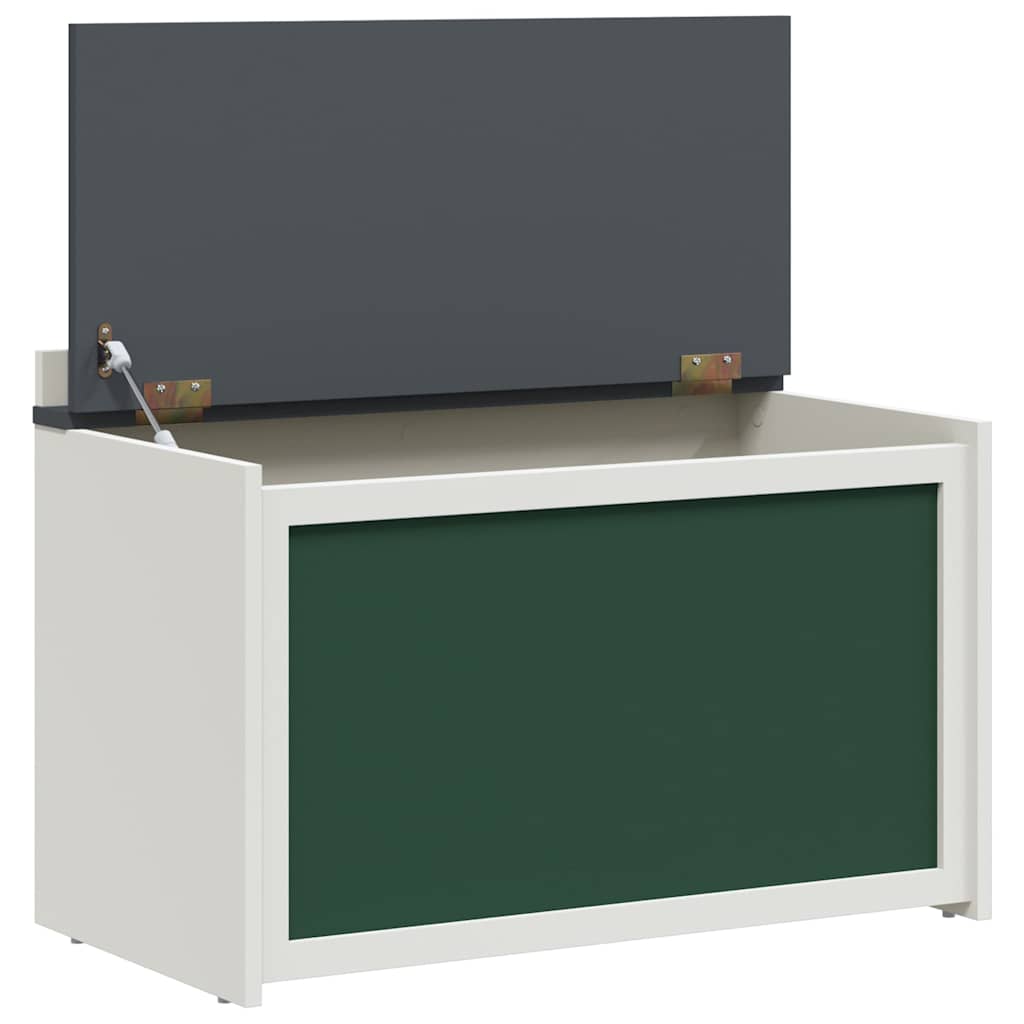 Box mit Stauraum und Tafelvorderseite ROROS Weiß Holzwerkstoff