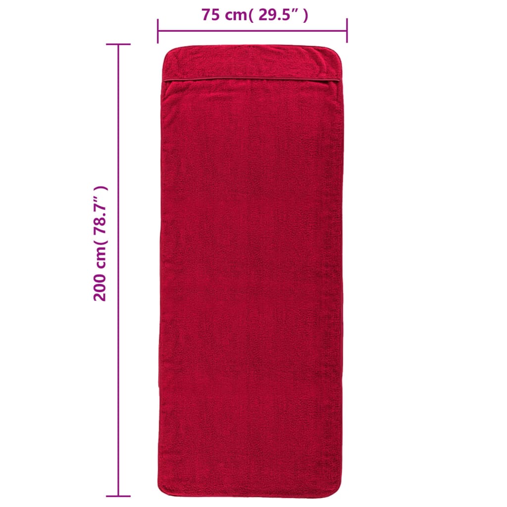 Strandtücher 4 Stk. Weiß 60x135 cm Stoff 400 GSM