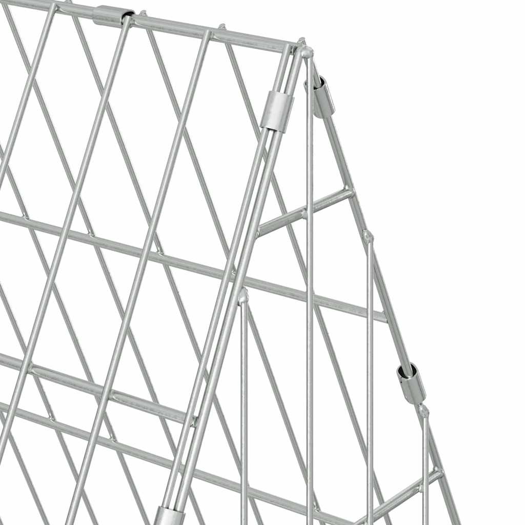 Hasenkäfig Silber 110 x 55 x 55 cm Verzinkter Stahl