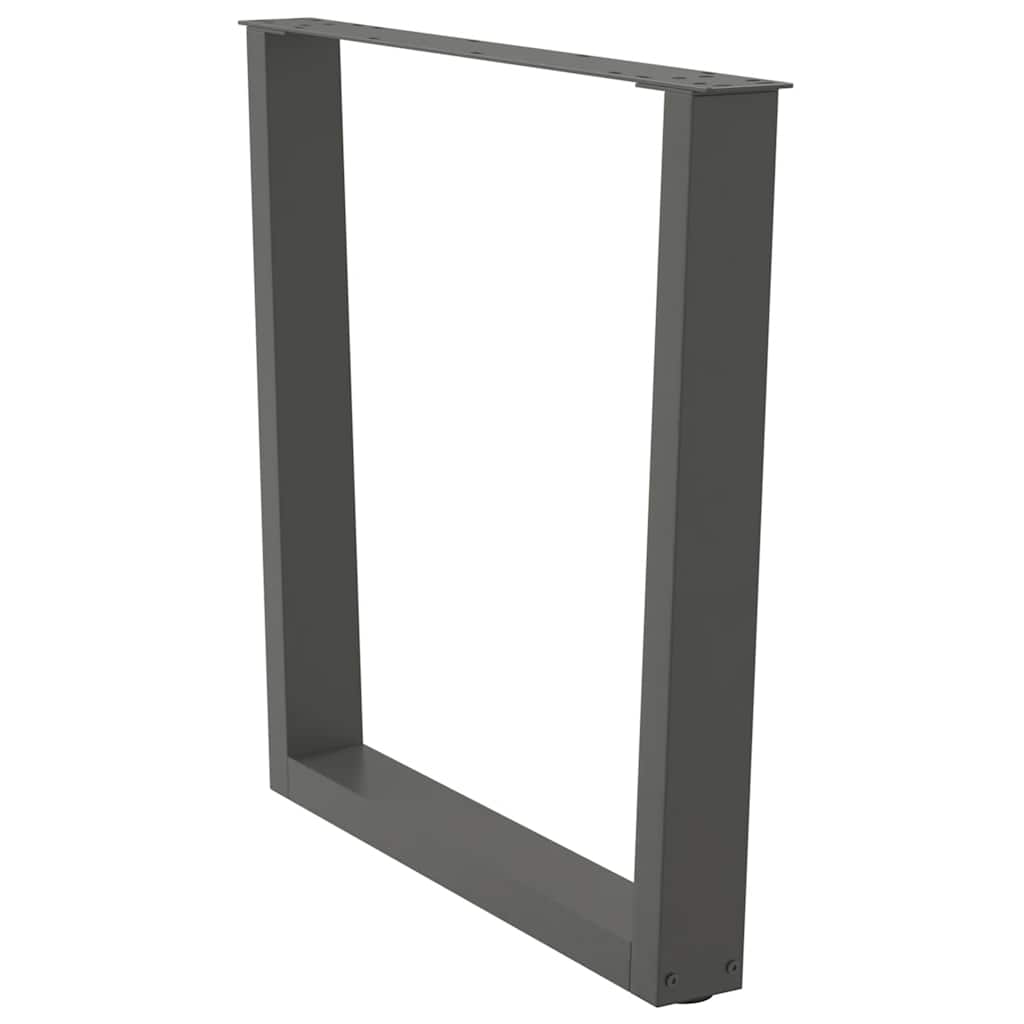 Couchtischbeine V-Form 2 Stück Schwarz 30x(30-31,3) cm Stahl