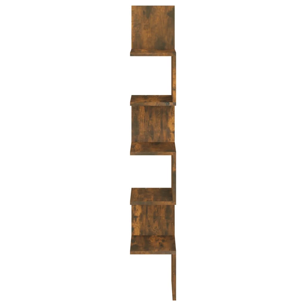 Wand-Eckregal Weiß 20x20x127,5 cm Holzwerkstoff