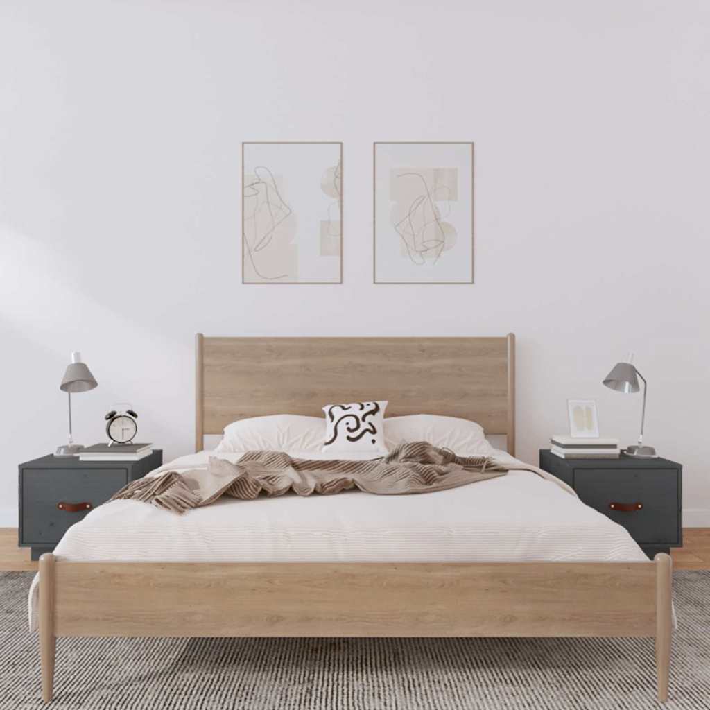 Nachttisch 40x34x35 cm Massivholz Kiefer