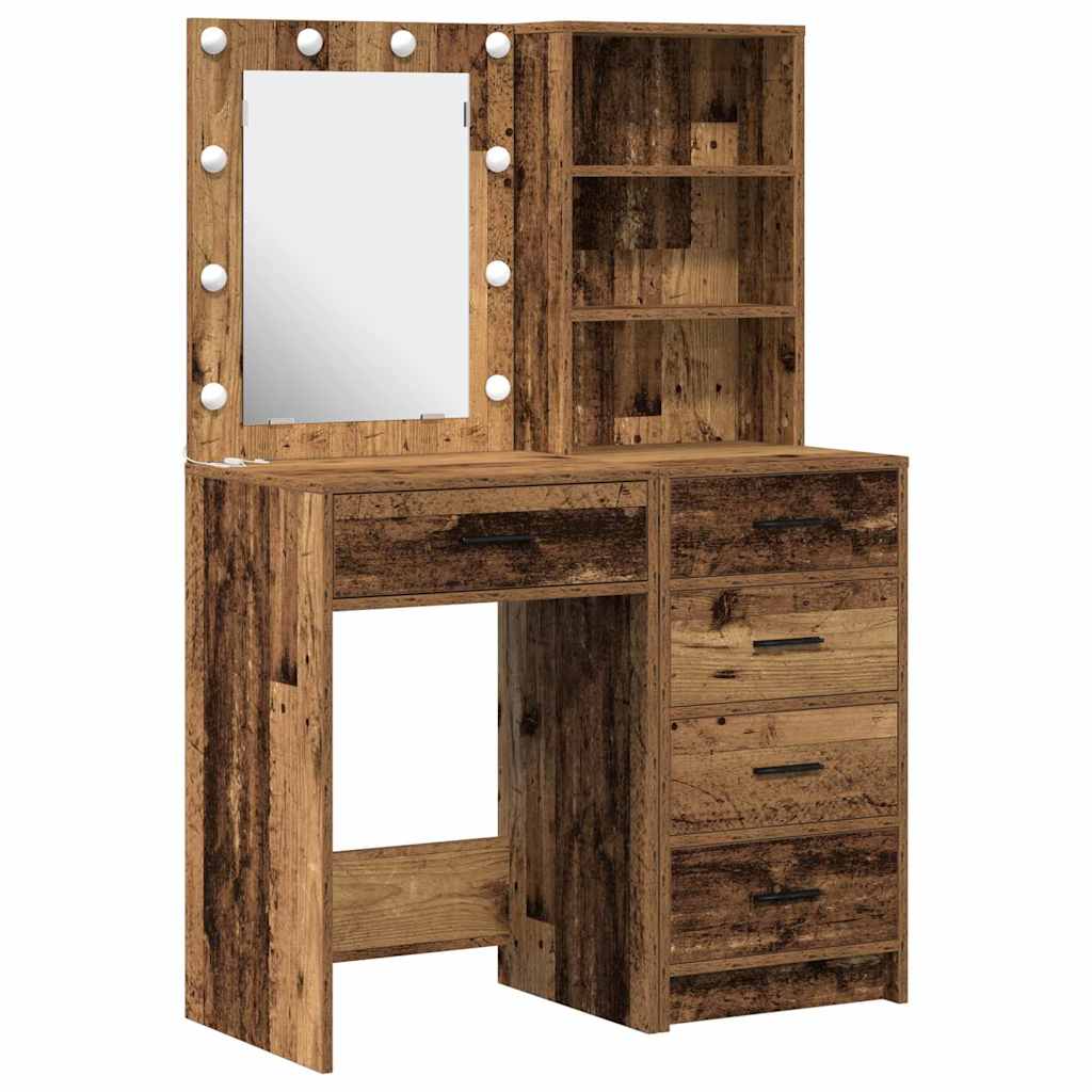 Schminktisch 2 pcs Weiß 50 x 41 x 135 cm Holzwerkstoff