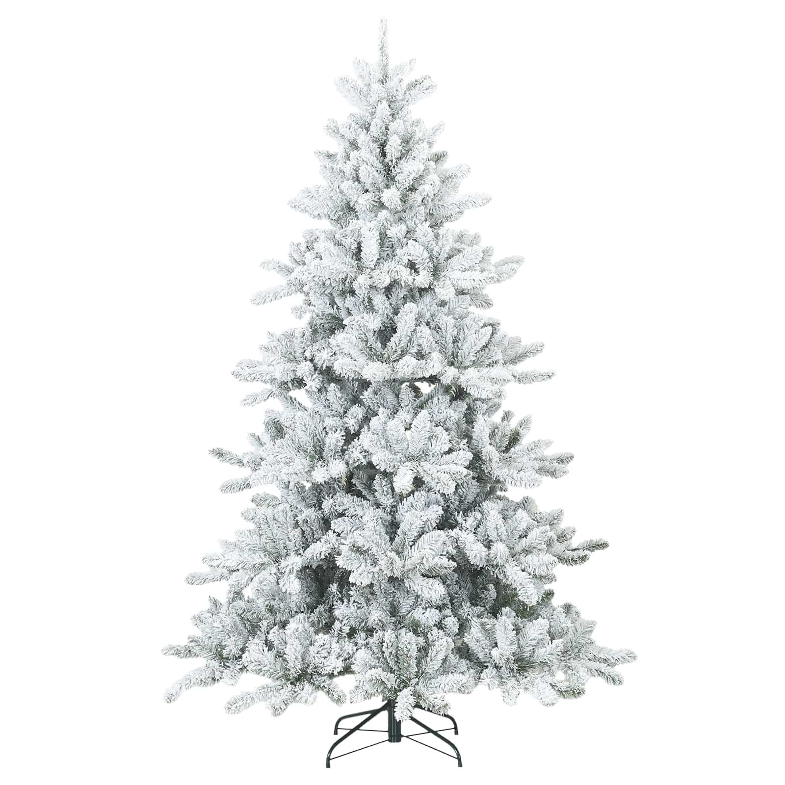 Künstlicher klappbarer Weihnachtsbaum Grün 150 cm PVC, Stahl