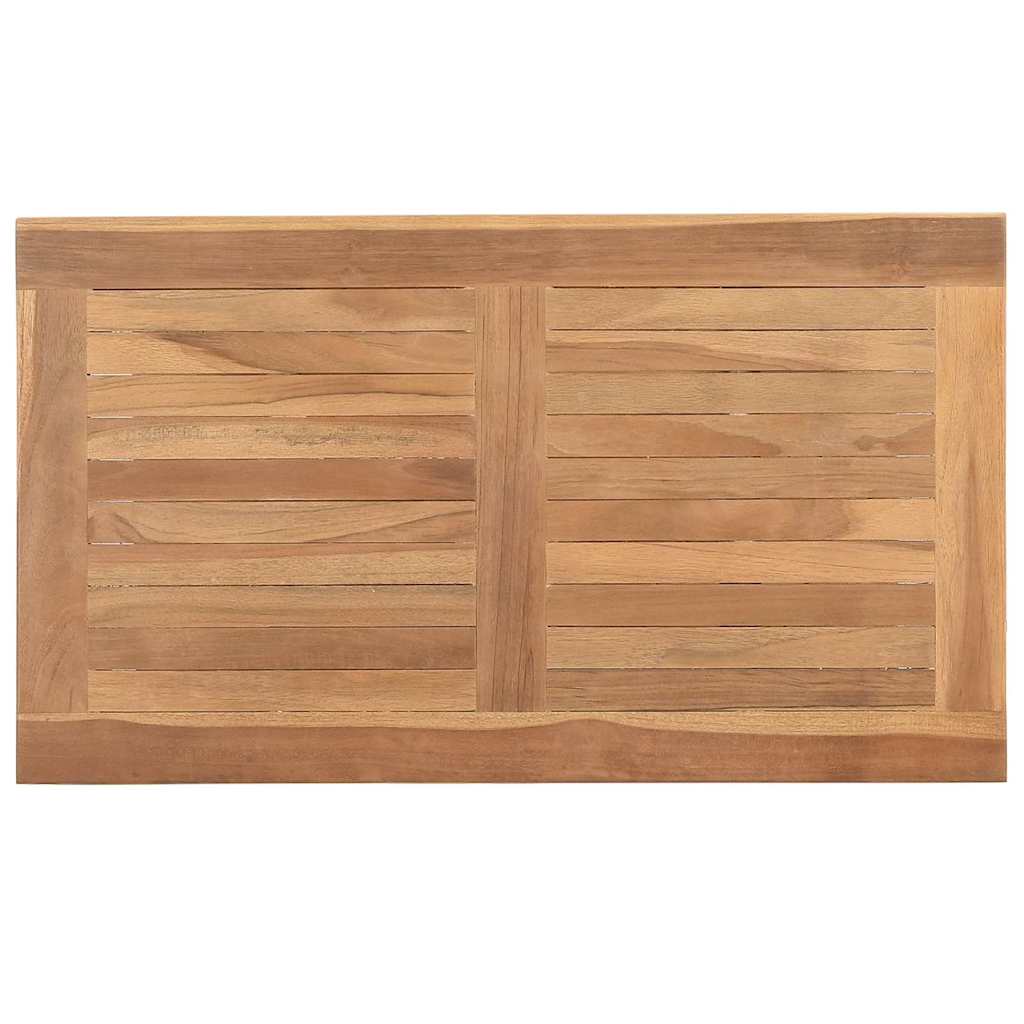 Couchtisch mit Speicher Braun 45 x 45 x 45 cm Massivholz Teak