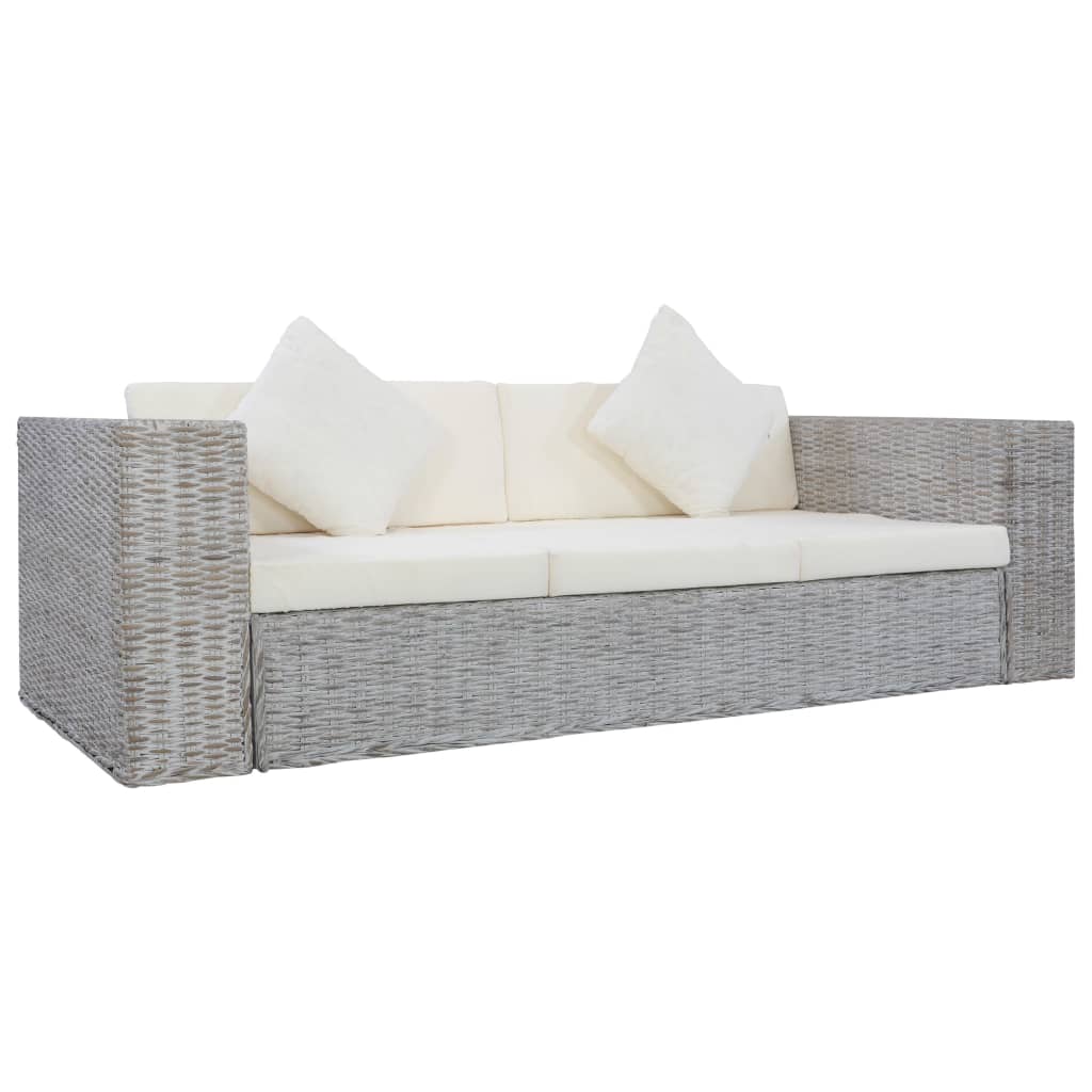 2-Sitzer Sofa Echtes Rattan
