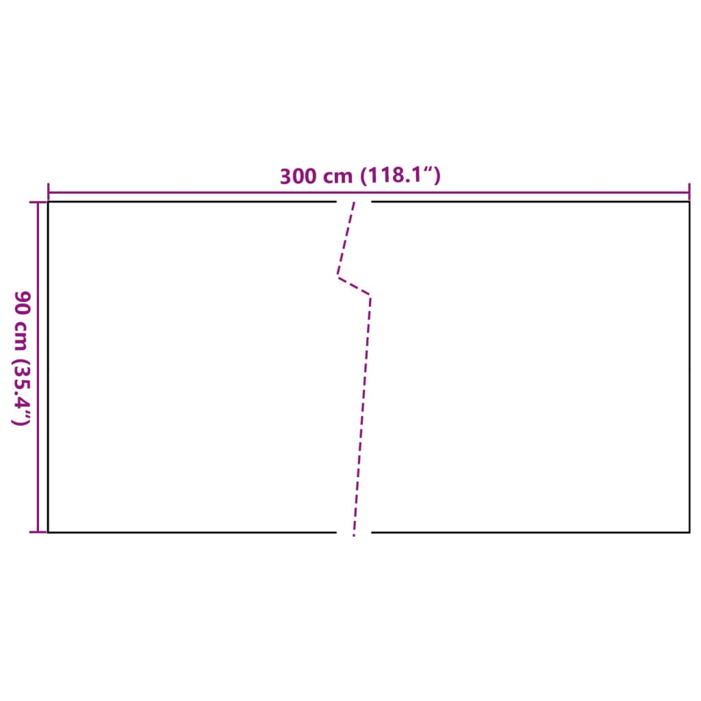Balkon-Sichtschutz Anthrazit 300x90 cm Poly Rattan