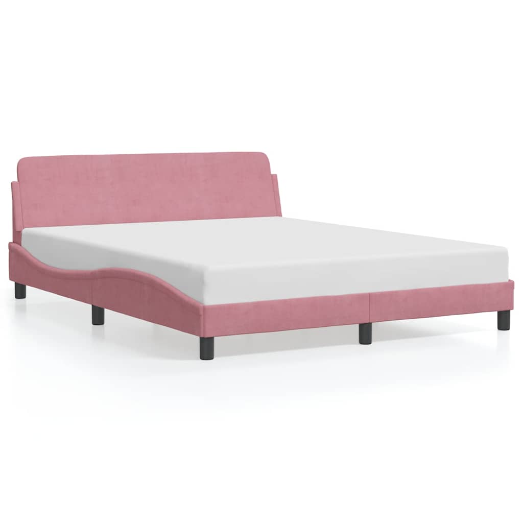 Bettgestell "Dover" Hellgrau 80x200 cm Samt