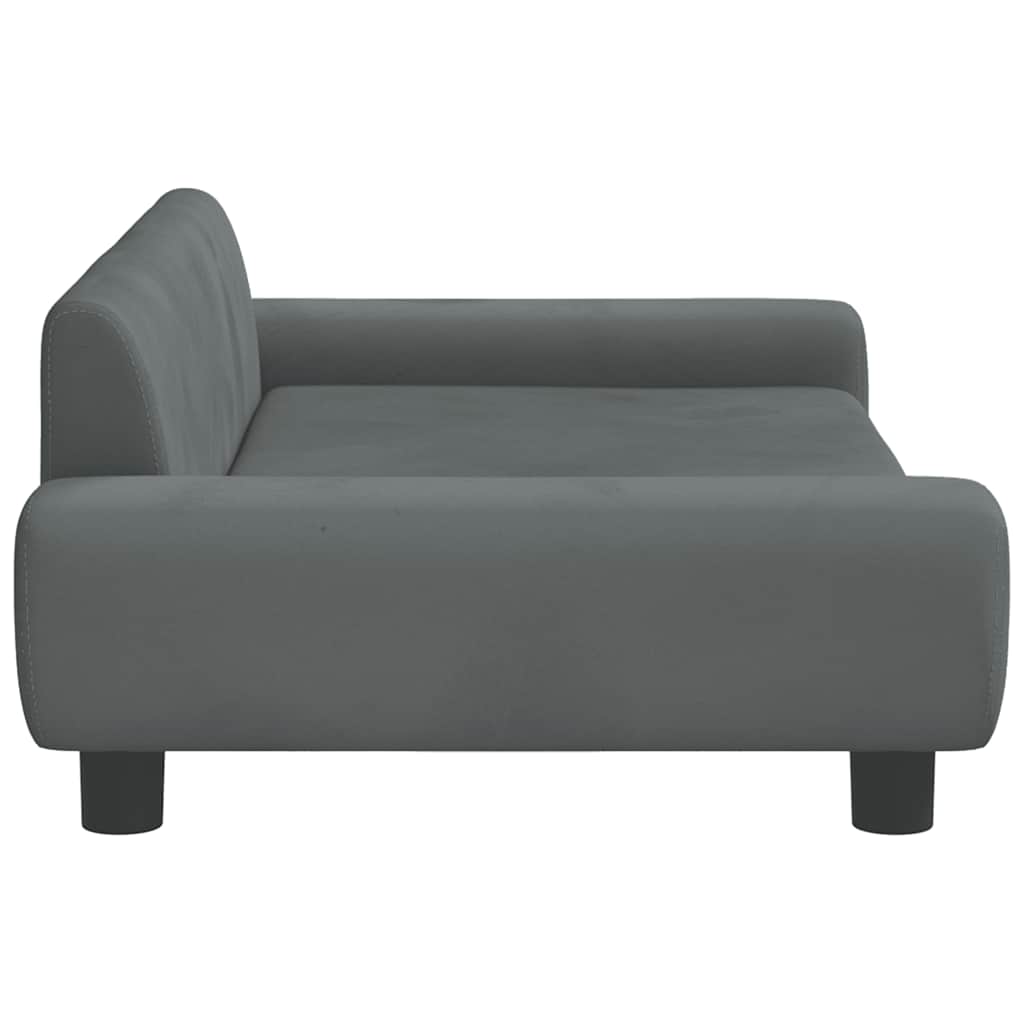 Hundebett Blau 100x54x33 cm Samt