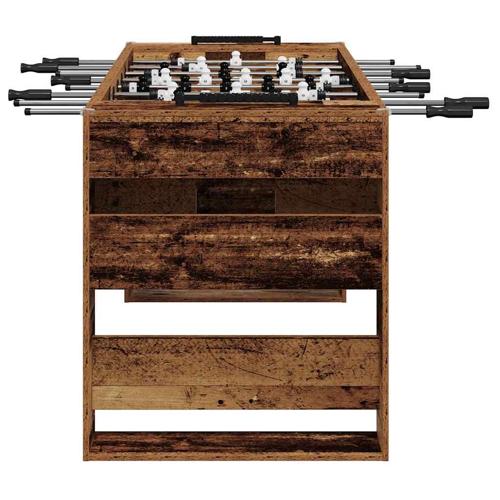 Tischfußballtisch Weiß 146,5 x 74 x 85 cm Holzwerkstoff