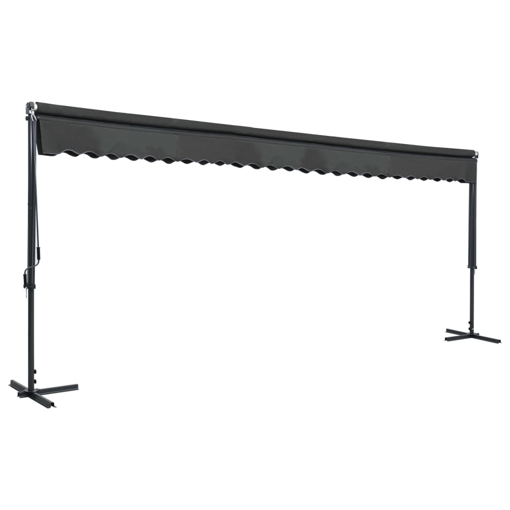 Freistehende Markise 400x300 cm Anthrazit