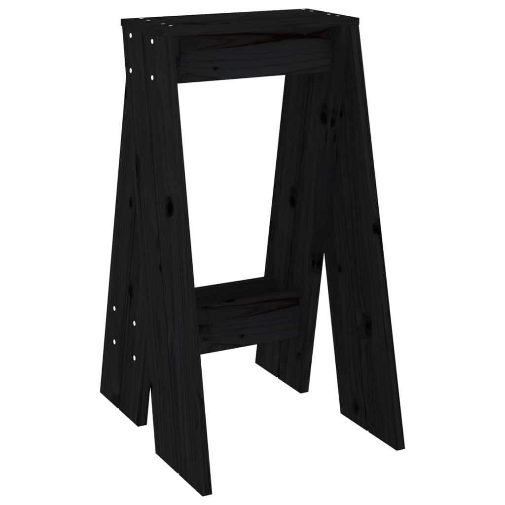 Hocker 2 Stk. 40x40x45 cm Massivholz Kiefer