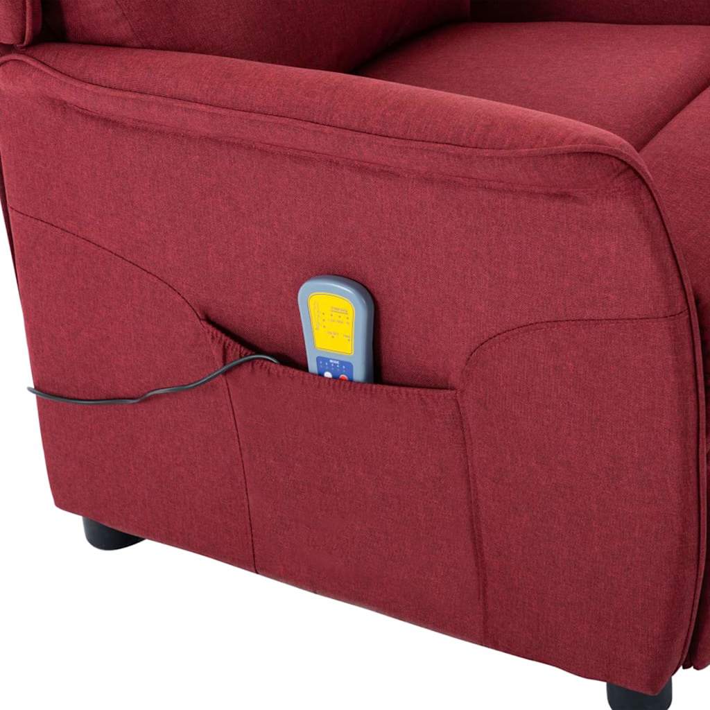 Massagesessel mit Kissen Hellgrau 93,5 x 67,5 x 101,5 cm Stoff