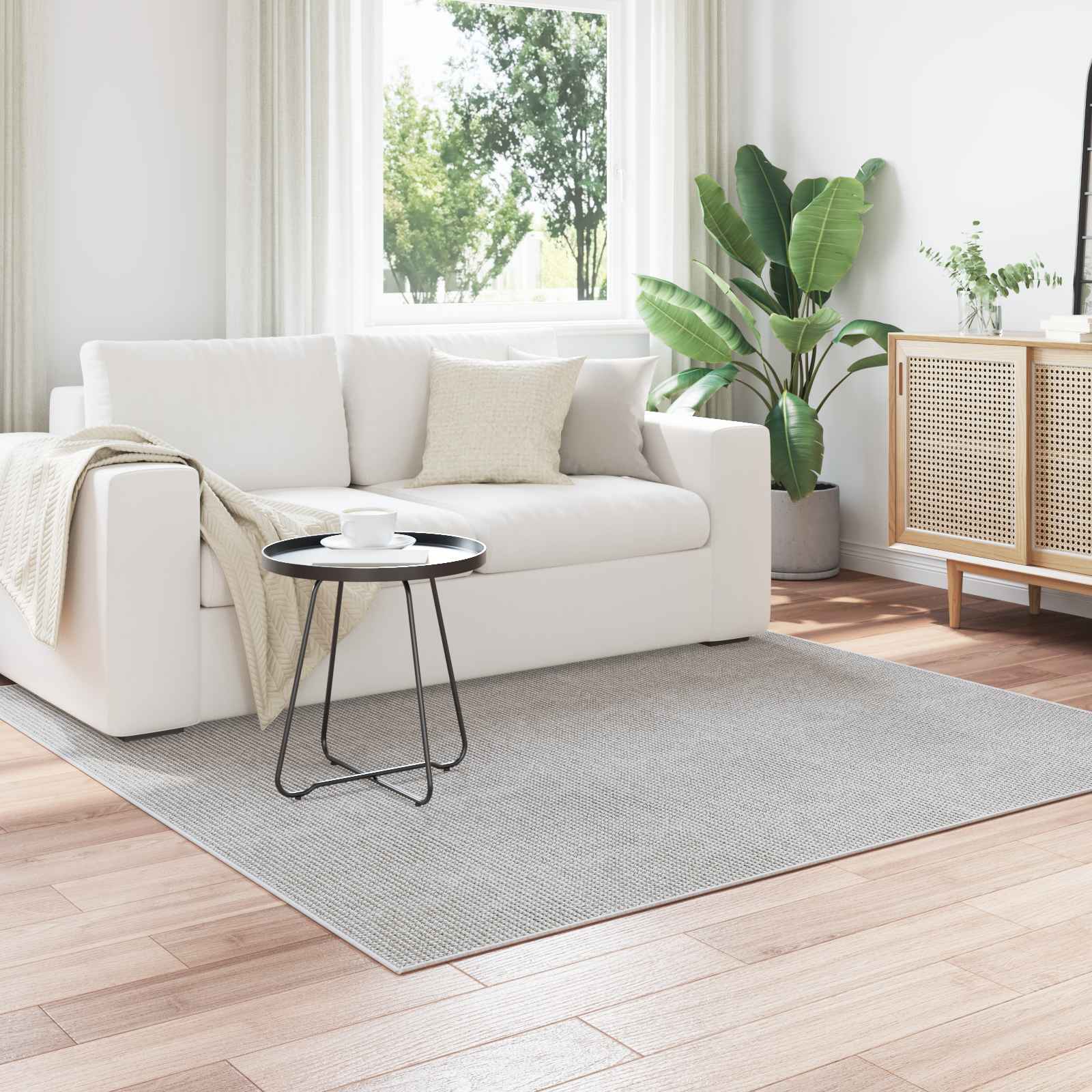 Bereichsteppiche Rechtwinklig LUGO Creme 150 x 80 cm Polyester