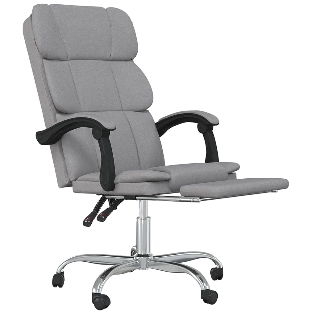 Bürostuhl mit Liegefunktion Taupe Stoff