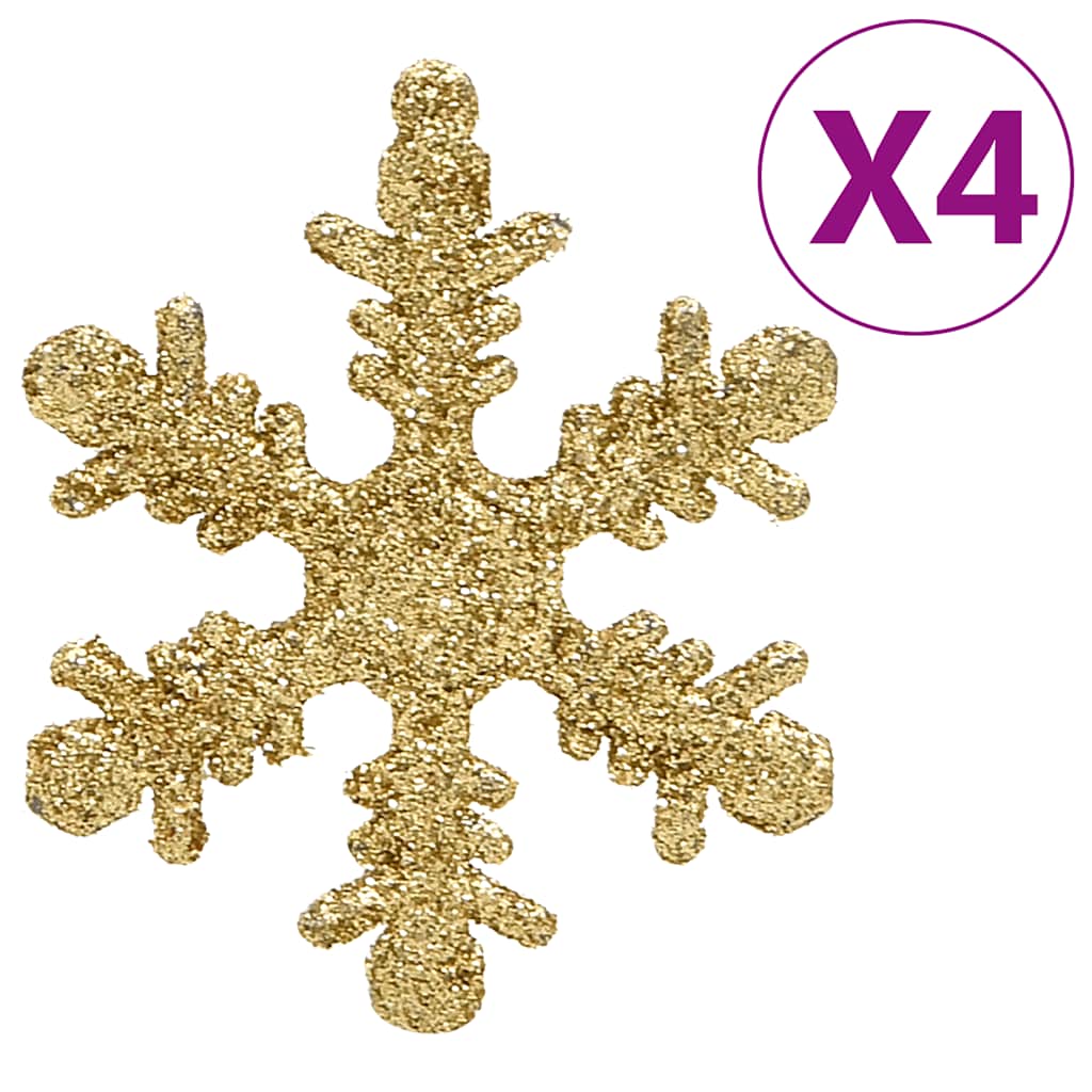 111-tlg. Weihnachtskugel-Set Golden Polystyrol
