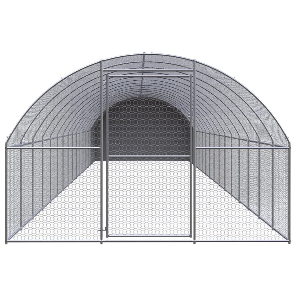Outdoor-Hühnerstall 3x2x2 m Verzinkter Stahl