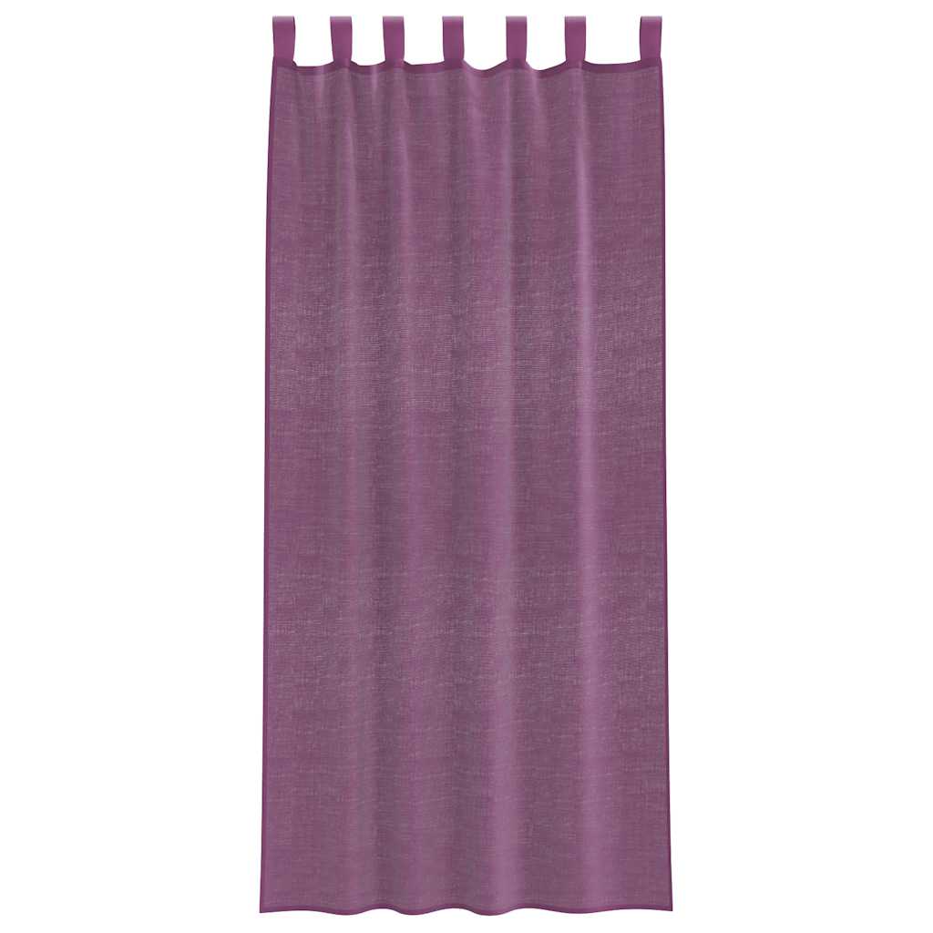 Voile Vorhänge mit Ösen 2 Stk. Apfelgrün 140x140 cm