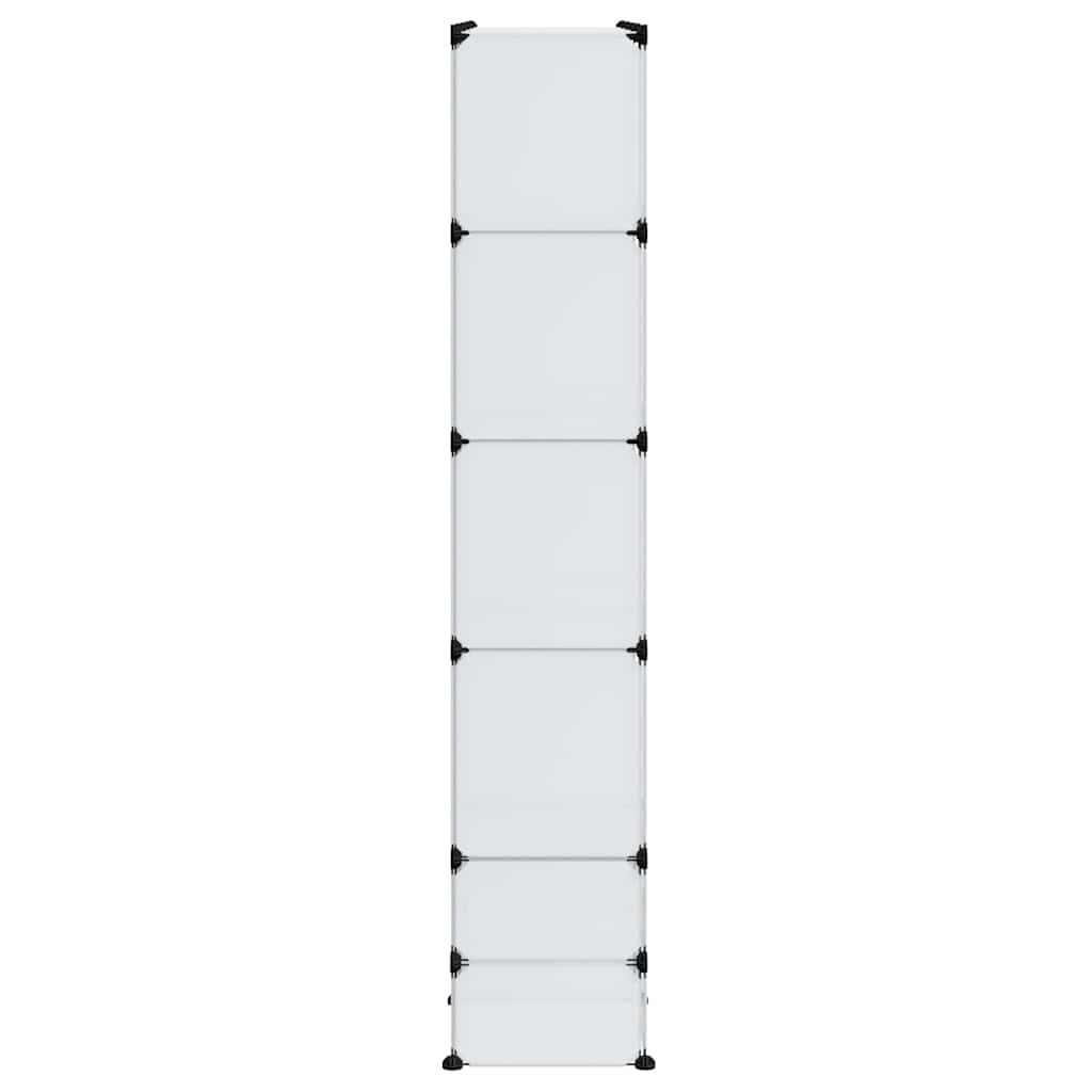 Modularer Schrank mit 9 Fächern 109x36,5x143cm Schwarz und Weiß