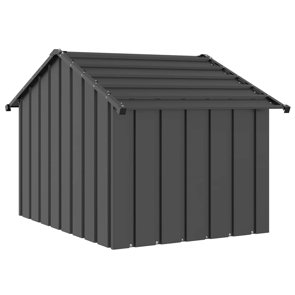 Hundehütte mit Dach 85x107x81 cm Verzinkter Stahl