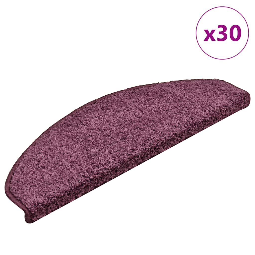 Stufenmatten 15 Stk. 56x17x3 cm Grau Halbrund