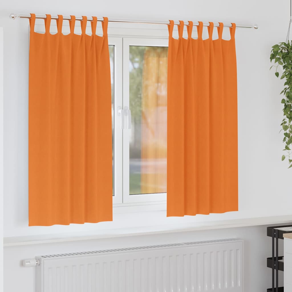 Verdunkelungs-Vorhänge mit Ringen 2 pcs Beige 140 x 140 cm