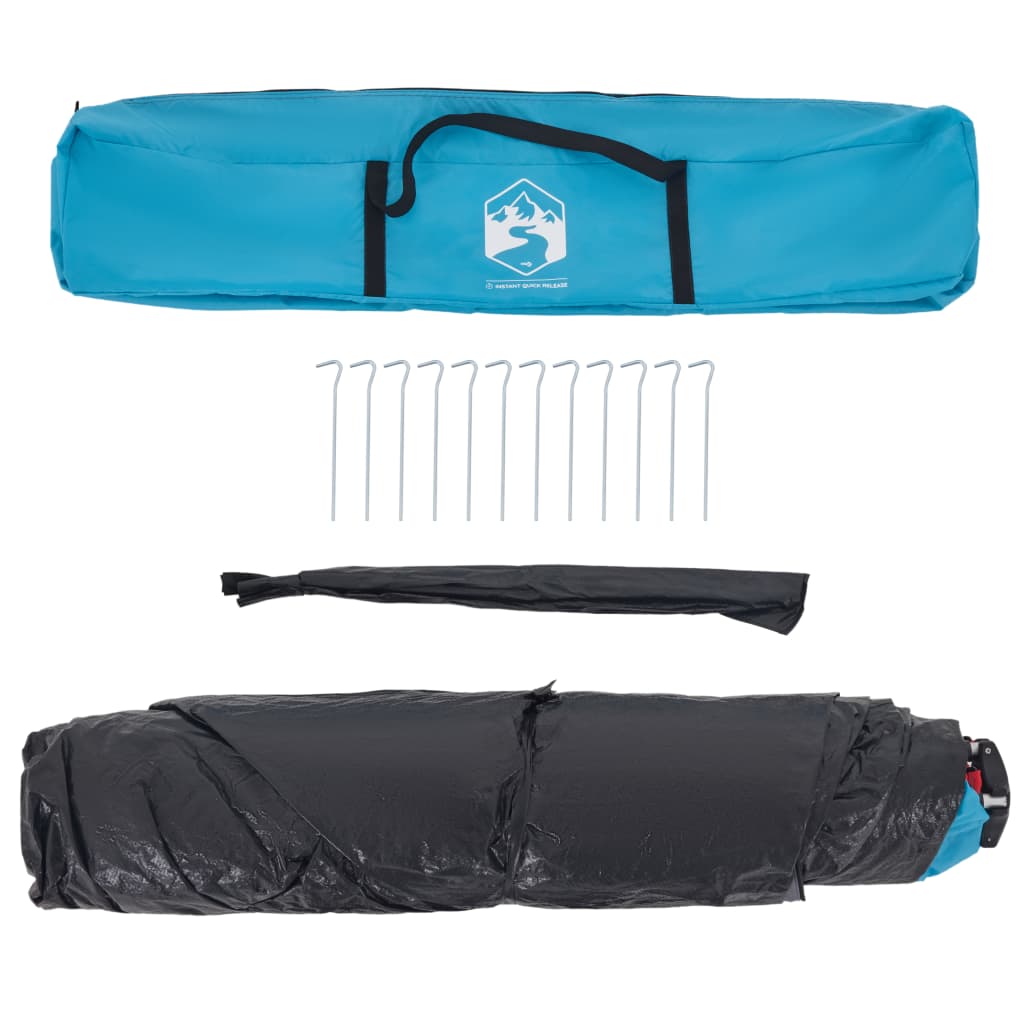 Campingzelt 4 Personen Grün Quick Release