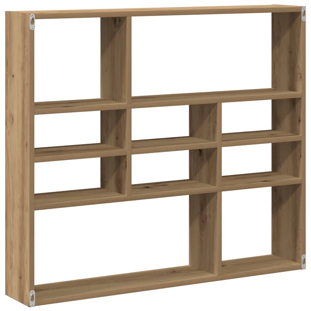 Wandregal Weiß 90x16x78 cm Holzwerkstoff