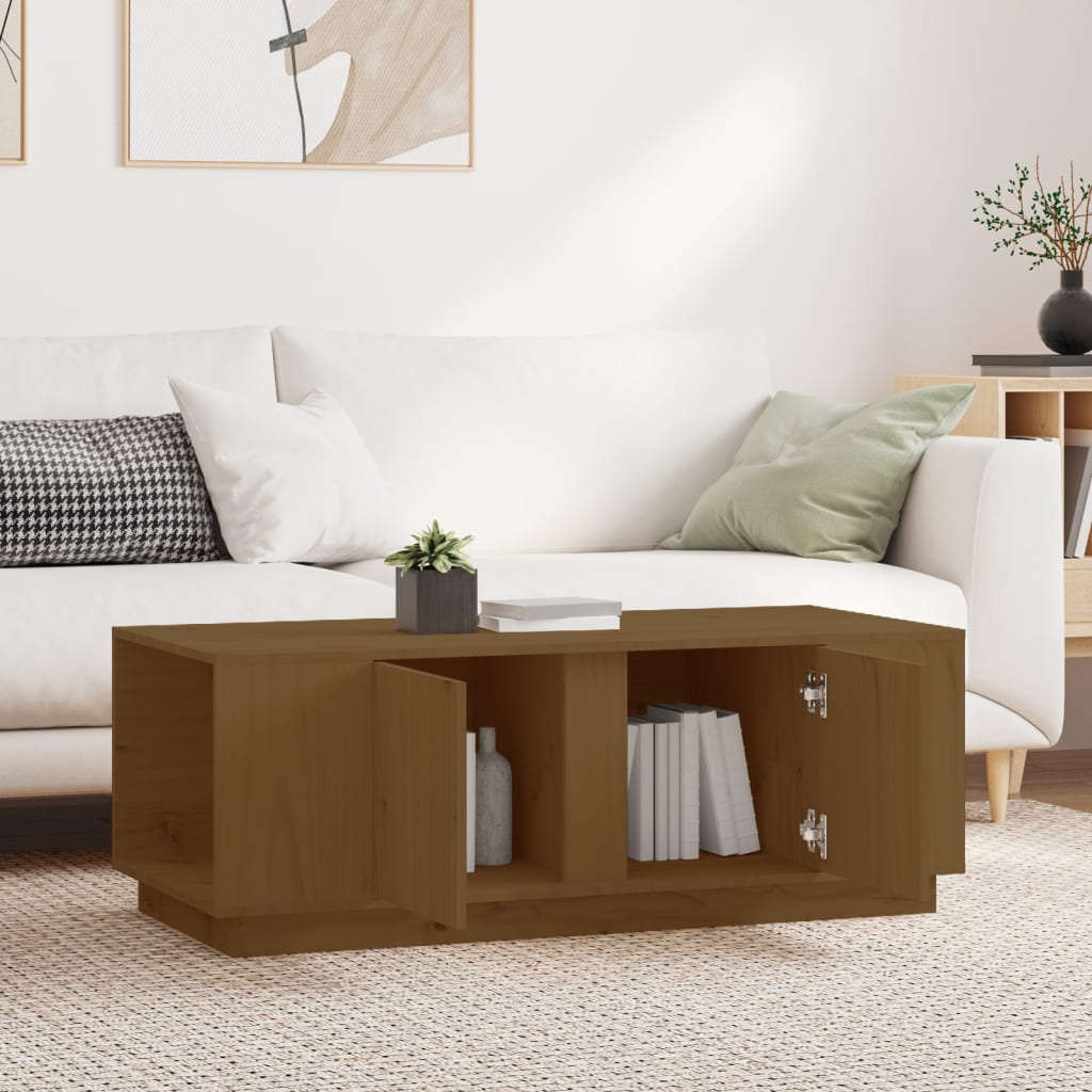 Couchtisch 110x50x40 cm Massivholz Kiefer