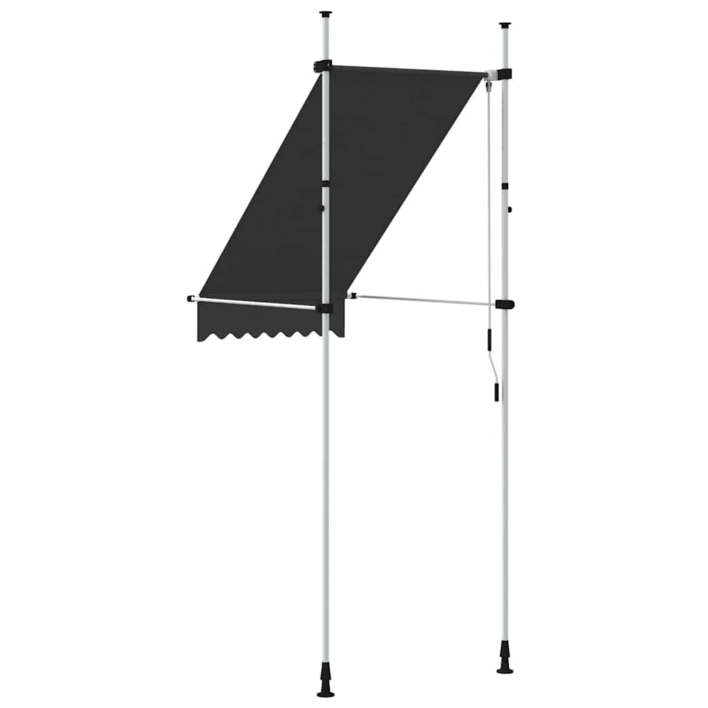 Einziehbare Markise Handbetrieben 150 cm Anthrazit