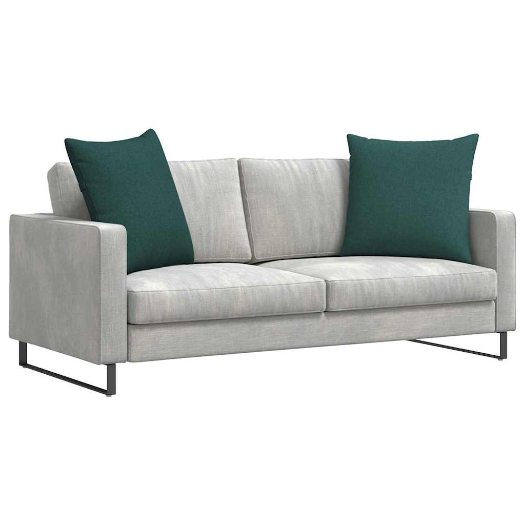 Sofakissen 2 pcs Hellgrau 50 x 30 cm Stoff