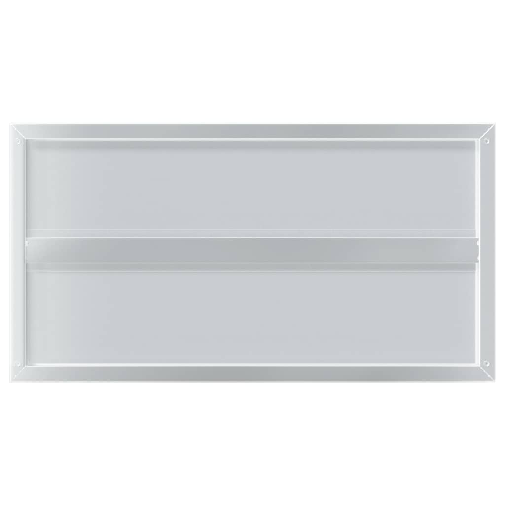 Wandregale 2 Stk. 100x40 cm Silbern Edelstahl