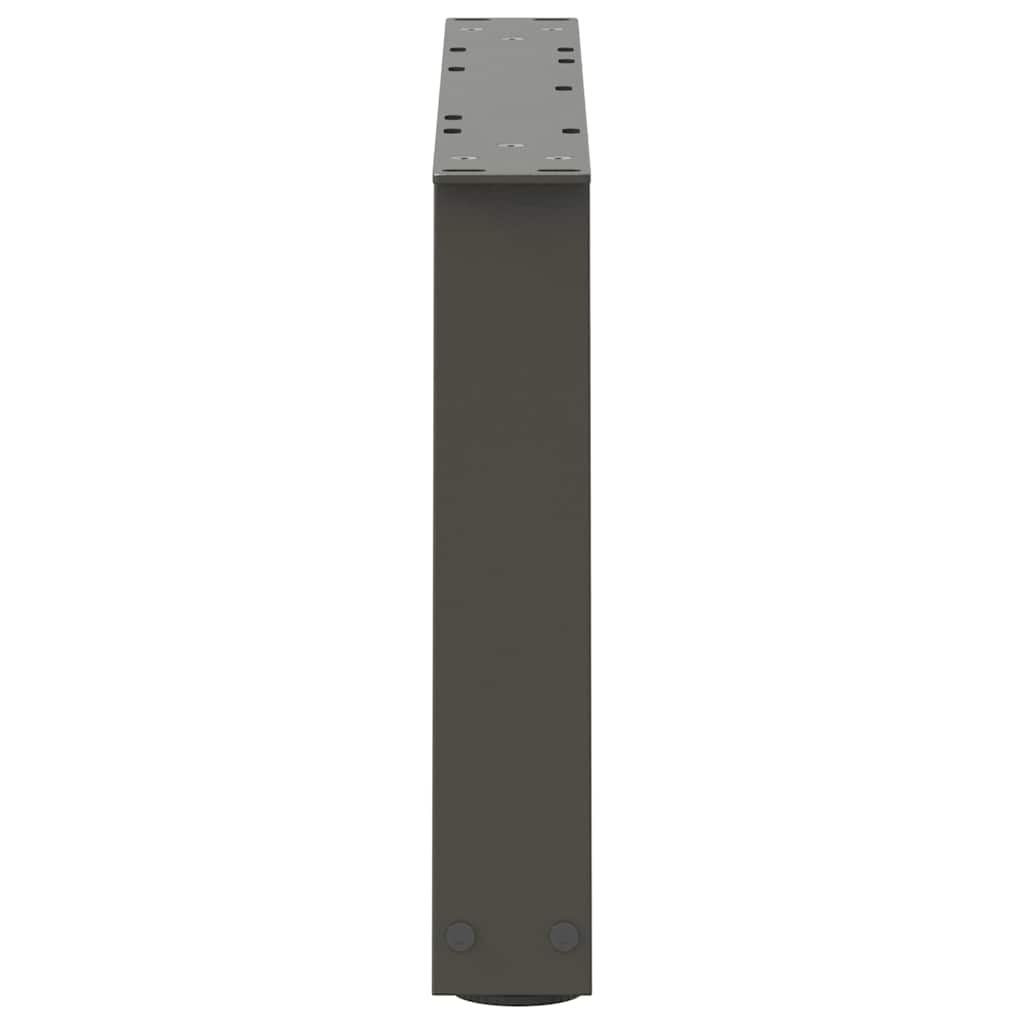 Couchtischbeine V-Form 2 Stück Schwarz 30x(30-31,3) cm Stahl