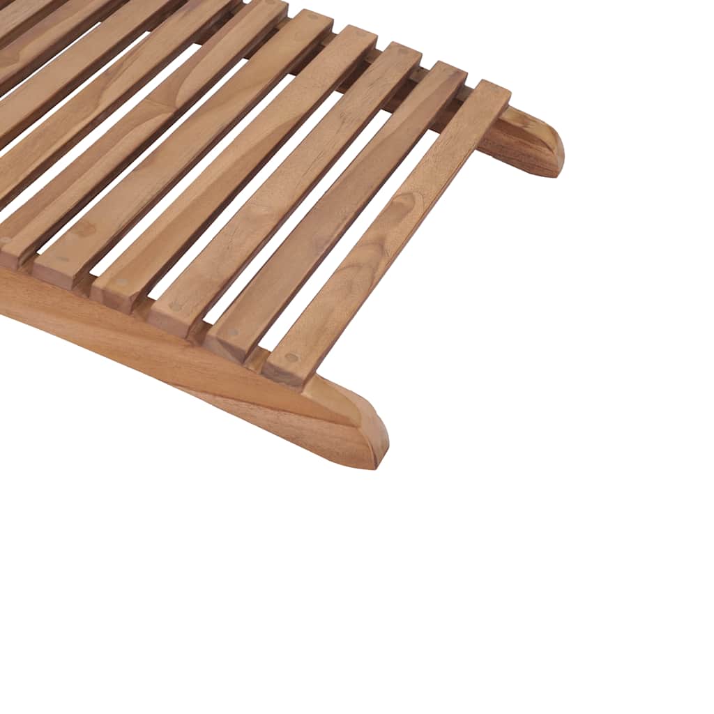 Sonnenliege Braun 198 x 55 x 58,5 cm Massivholz Teak