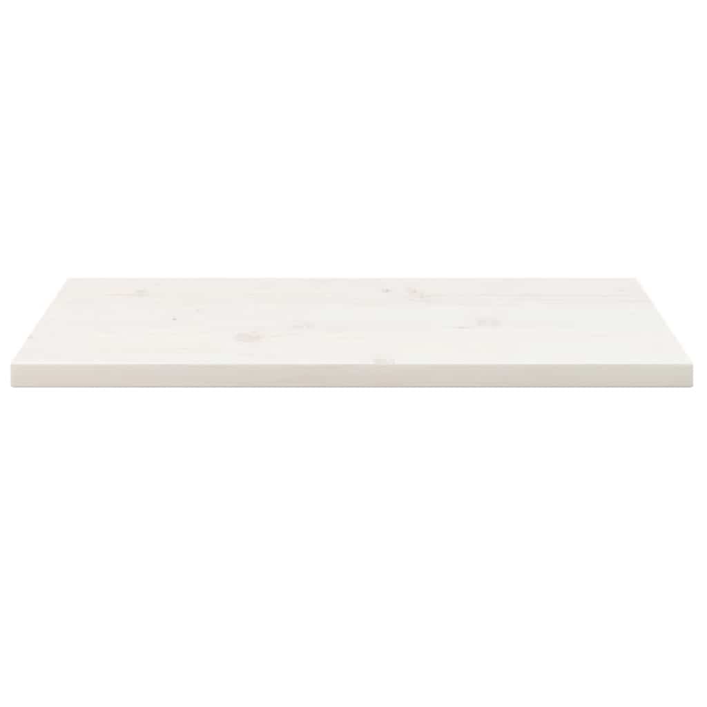 Tischplatte Weiß 40x40x2,5 cm Massivholz Kiefer Quadratisch