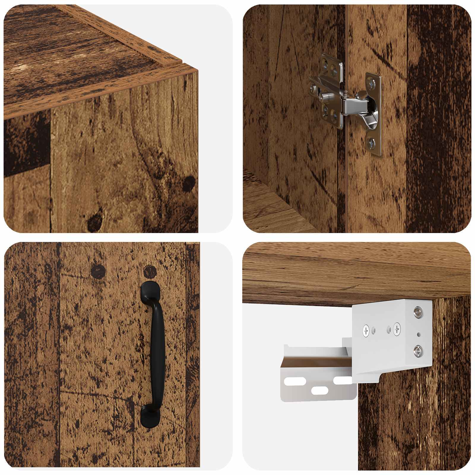 Hängeschrank Weiß 69,5x34x90 cm Holzwerkstoff