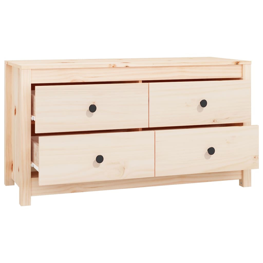 Beistellschrank 100x40x72 cm Massivholz Kiefer