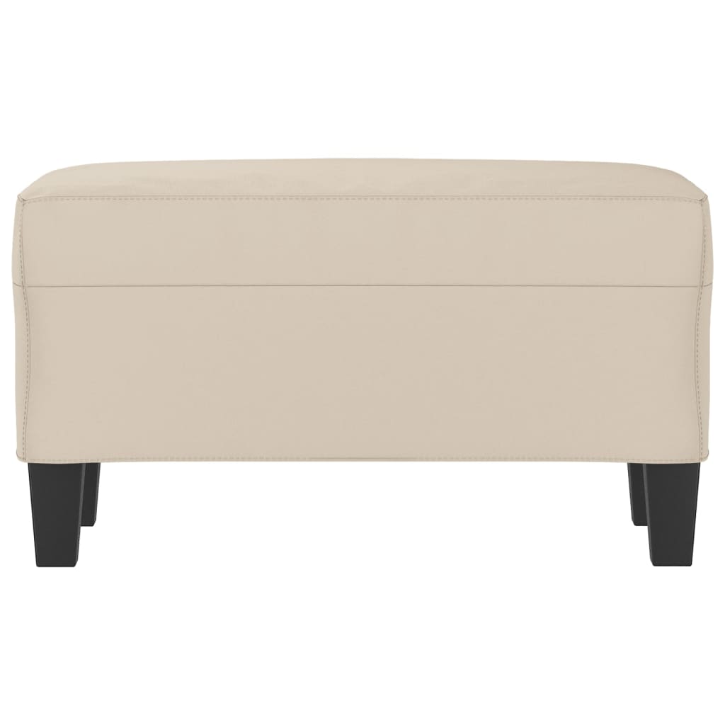 Sitzbank Hellgrau 70x35x41 cm Mikrofasergewebe