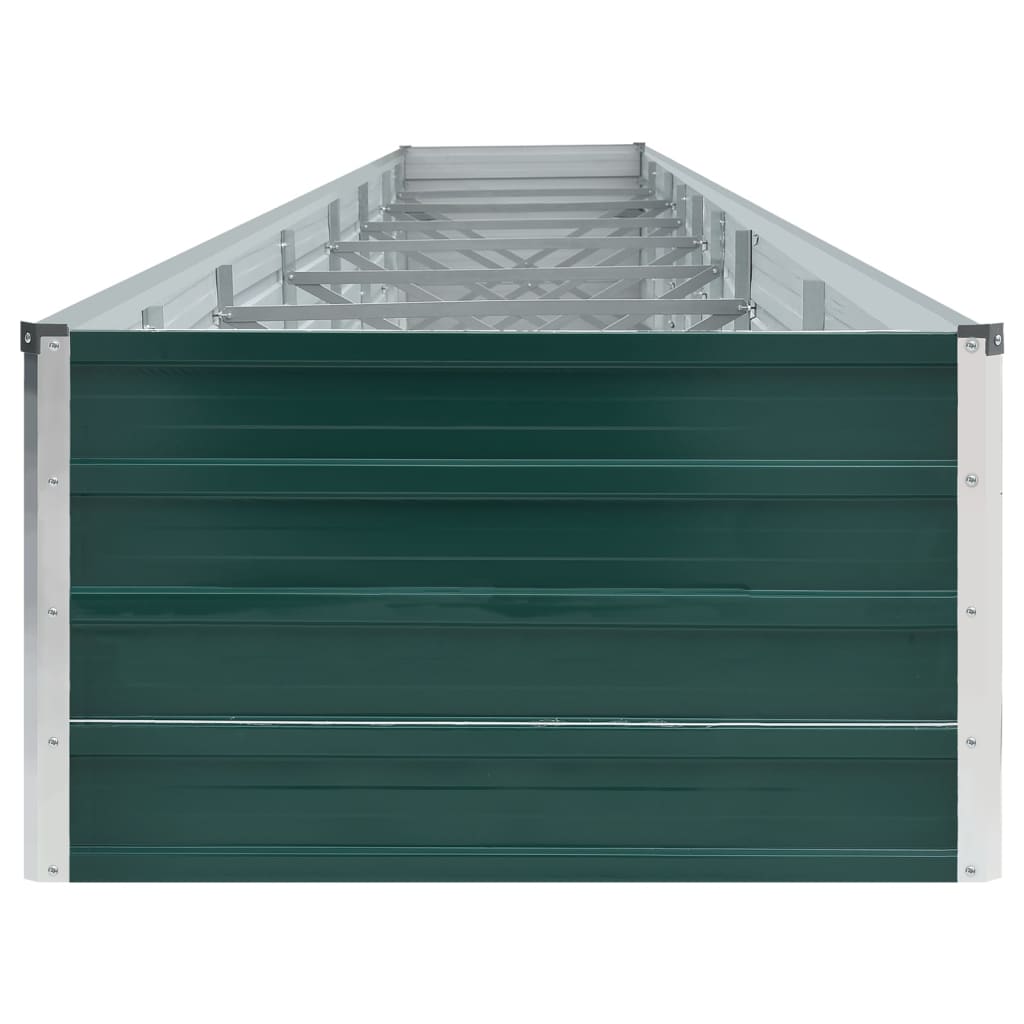Garten-Hochbeet Verzinkter Stahl 240x80x77 cm Grün