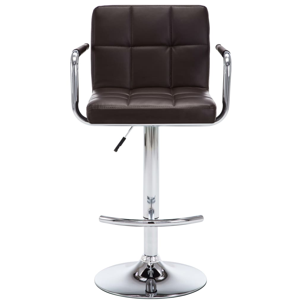 Barhocker 2 Stk. Rot Kunstleder