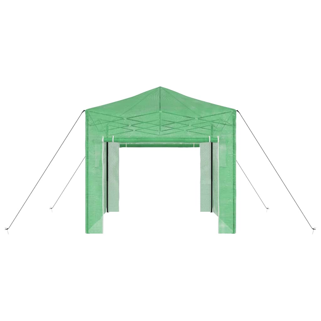 Gewächshaus mit Pop-up-Rahmen Grün 200 x 200 x 300 cm Eisen