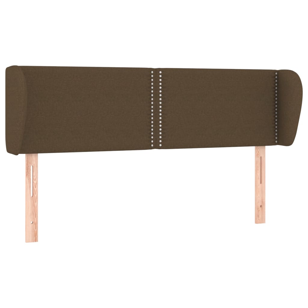 Kopfteil mit Ohren Dunkelgrau 83x23x78/88 cm Stoff